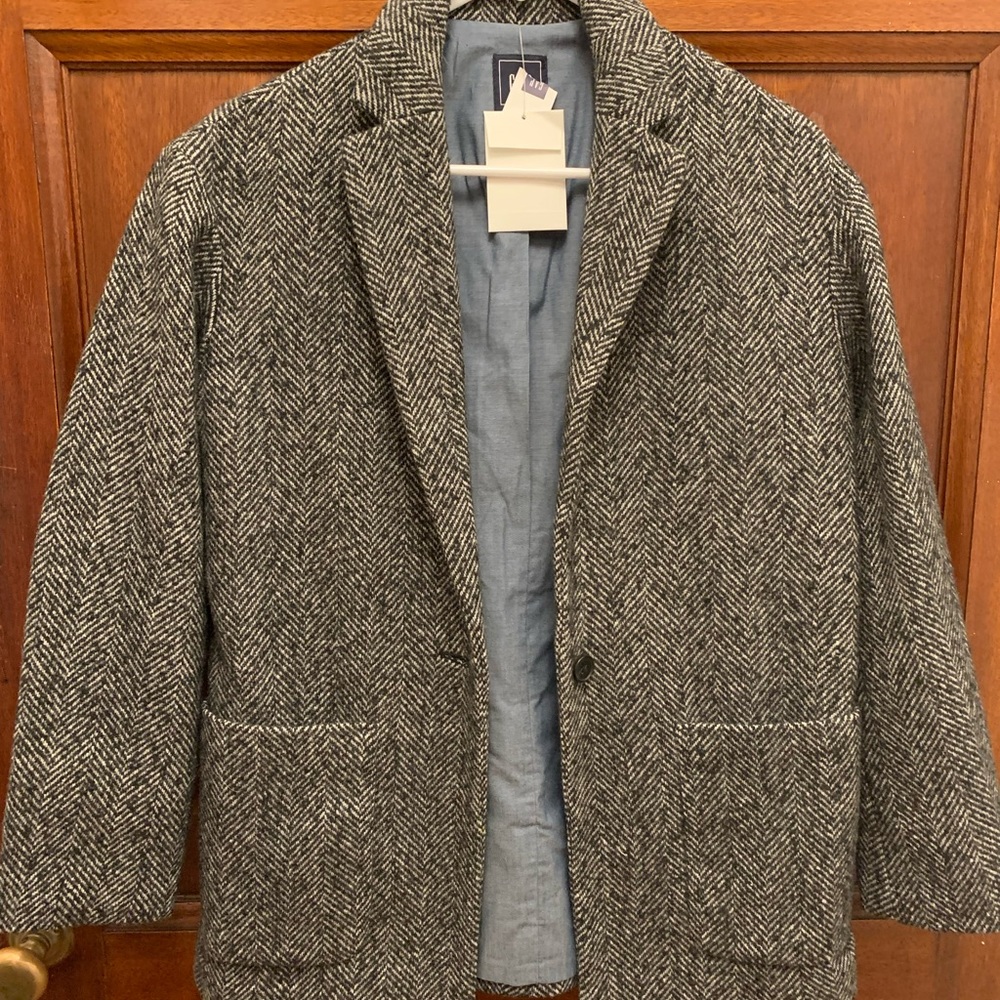NWT Gap Boyfriend Fit Wool Coat